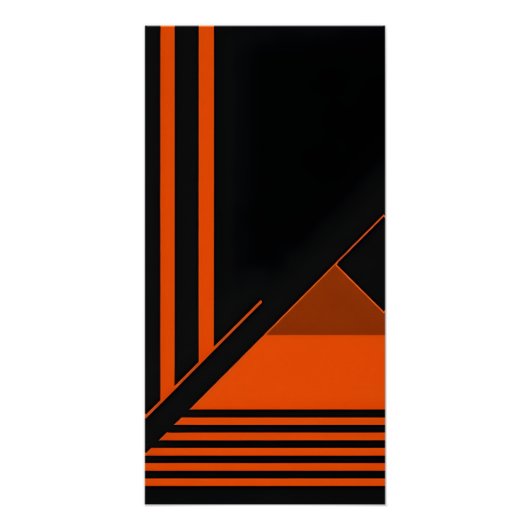ミニマルレトロウォールアート ポスター (正面)
