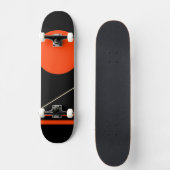 ミニマルレトログラフィックデザイン スケートボード (正面)