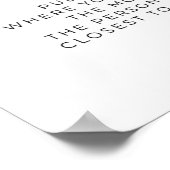 ミニマルレトロサンマミーのお腹の大きさ ポスター (角)