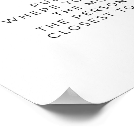 ミニマルレトロサンマミーのお腹の大きさ ポスター (角)