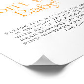 ミニマルレトロサン言わないベビー ポスター (角)