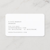 ミニマルレトロストライプ波 名刺 (裏面)