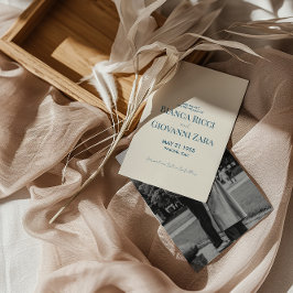 ミニマルレトロタイポグラフィ結婚式の日付を保存 招待状