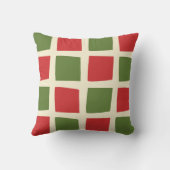 ミニマルレトロモダンチェック大パターン クッション (裏面)