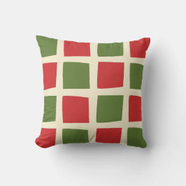 ミニマルレトロモダンチェック大パターン クッション