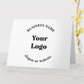 ミニマルレトロモダンテンプレート カード (黄色い花)