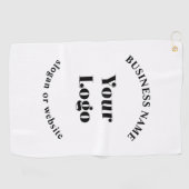 ミニマルレトロモダンテンプレート ゴルフタオル (横)