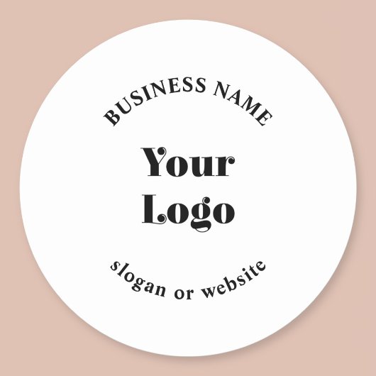 ミニマルレトロモダンテンプレート ラウンドシール