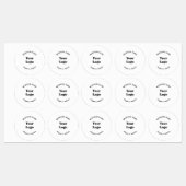 ミニマルレトロモダンテンプレート ラベル (シート)