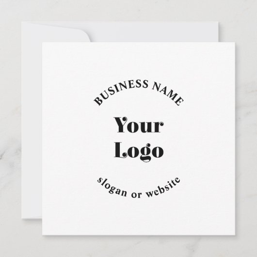 ミニマルレトロモダンテンプレート 招待状 (正面)