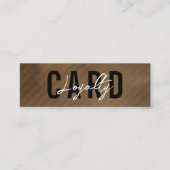 ミニマルレトロヴィンテージブラウンクラフトシンプルコーヒー ロイヤリティカード (正面)