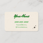 ミニマルレトロ名刺 名刺 (裏面)