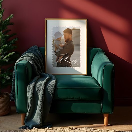 ミニマルレトロ波形スメリークリプトカスタム写真 ポスター