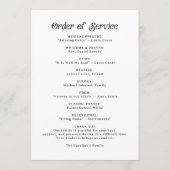 ミニマルレトロ葬祭令 プログラム (裏面)