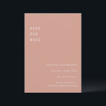 ミニマルレトロ タイプライターフォント 結婚式 ダスティローズ セーブザデート<br><div class="desc">ミニマリストレトロ タイプライター タイポグラフィ 結婚式 セーブザデート ダスティローズ</div>