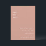 ミニマルレトロ タイプライターフォント 結婚式 ダスティローズ セーブザデート<br><div class="desc">ミニマリストレトロ タイプライター タイポグラフィ 結婚式 セーブザデート ダスティローズ</div>