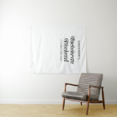 ミニマルレトロ ブラック＆ホワイト ブライズウィークエンド タペストリー (インサイチュ(横))