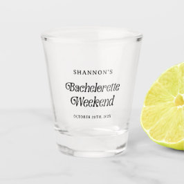 ミニマルレトロ ブラック＆ホワイト ブライズメイド ウィークエンド ショットグラス