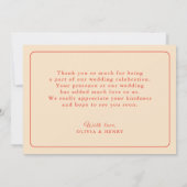 ミニマルレトロGroovy 60sサンキューカード サンキューカード (裏面)