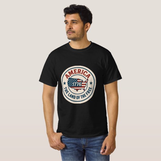 ミニマルレトロTシャツ – ヴィンテージインスパイアデザイン Tシャツ (正面フル)