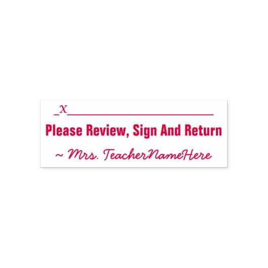 「ミニマルレビュー、サイン、リターンして」 セルフインキングスタンプ (デザイン)