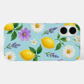 ミニマルレモンフローラルスマホケース Case-Mate iPhoneケース (裏面 (横))