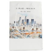 ミニマルロサンゼルス、カリフォルニアウォーター結婚カラー ミディアムペーパーバッグ (正面)