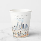 ミニマルロサンゼルス、カリフォルニアウォーター結婚カラー 紙コップ