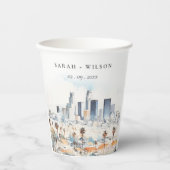 ミニマルロサンゼルス、カリフォルニアウォーター結婚カラー 紙コップ