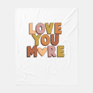 ミニマルロマンチック Love You More フリースブランケット