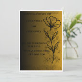 ミニマルロマンティックラブグリーティング カード (スタンド正面)