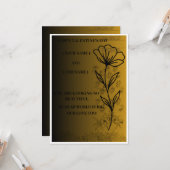 ミニマルロマンティックラブグリーティング カード (正面/裏面インサイチュ)