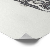 ミニマルヴィンテージカメラ ポスター (角)