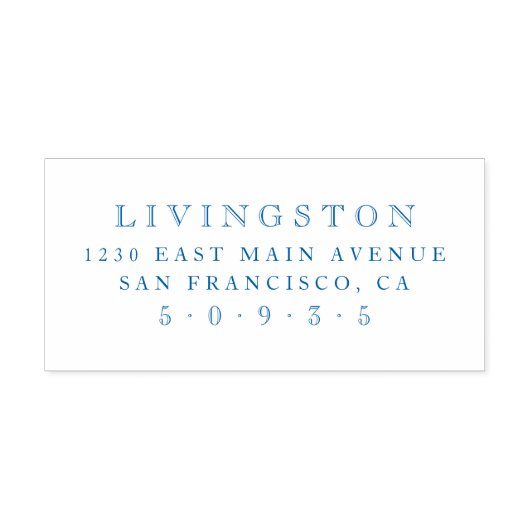 ミニマルヴィンテージスタイルファミリー差出人住所 セルフインキングスタンプ (デザイン)