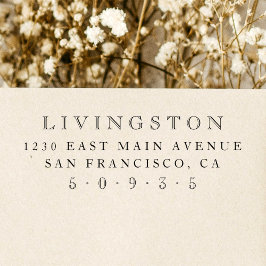 ミニマルヴィンテージスタイルファミリー差出人住所 セルフインキングスタンプ