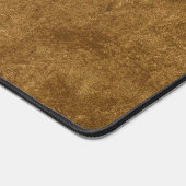 ミニマルヴィンテージニュートラルあなたのロゴを追加ブラウンタン デスクマット (コーナー)