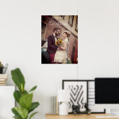 ミニマルヴィンテージフォトフィル結婚ターの歓迎 ポスター (ホームオフィス)