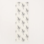 ミニマルヴィンテージボタニカルボホ自然デザイン ヨガマット (正面)