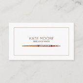 ミニマルヴィンテージ万年筆ライターエディター 名刺 (正面)