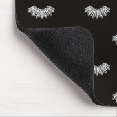 ミニマルヴィンテージ白黒の反対票 マウスパッド (コーナー)