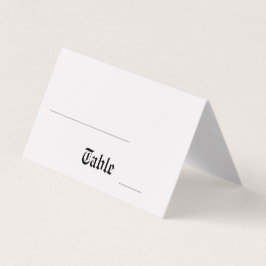 ミニマルヴィンテージ結婚スタイルのテーブル番号