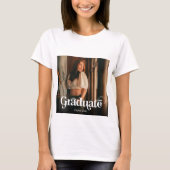 ミニマルヴィンテージ誇りを持ったレトロ母の写真卒業 Tシャツ (正面)