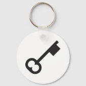 ミニマルヴィンテージ鍵シルエット キーホルダー (正面)