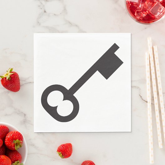 ミニマルヴィンテージ鍵シルエット スタンダードランチョンナプキン