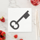 ミニマルヴィンテージ鍵シルエット スタンダードランチョンナプキン (インサイチュ)