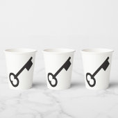 ミニマルヴィンテージ鍵シルエット 紙コップ