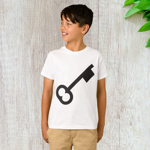 ミニマルヴィンテージ鍵シルエット Tシャツ
