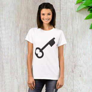 ミニマルヴィンテージ鍵シルエット Tシャツ