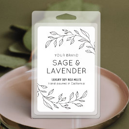 ミニマルヴィンテージ離れ植物性ワックス融解ラベル フードラベル