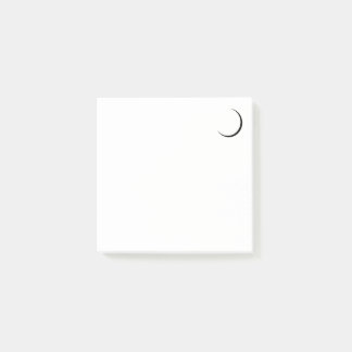 ミニマル三日月のポストイットのノート ポストイット